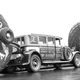 Illustration for article titled The time Goodyear built custom buses to show off 12-foot-tall tires.